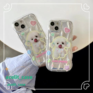 ❤️ส่งของขวัญ❤️ เคสไอโฟน 11 12 13 14 Pro Max ลูกสุนัข แฟชั่น ความนิยม สไตล์คู่รัก เลเซอร์ Case for iPhone สไตล์วรรณศิลป์