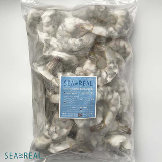 Seareal กุ้งขาวสดแช่แข็งแกะเปลือกผ่าหลังไว้หาง น้ำหนักกุ้ง100% Frozen Raw Shrimp PDTO Net weight100%