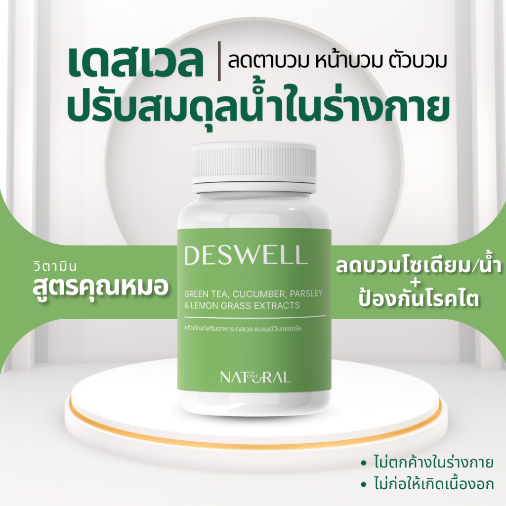 วิตามินวีแกนพรีเมียม สูตรคุณหมอ ชุด Deswell