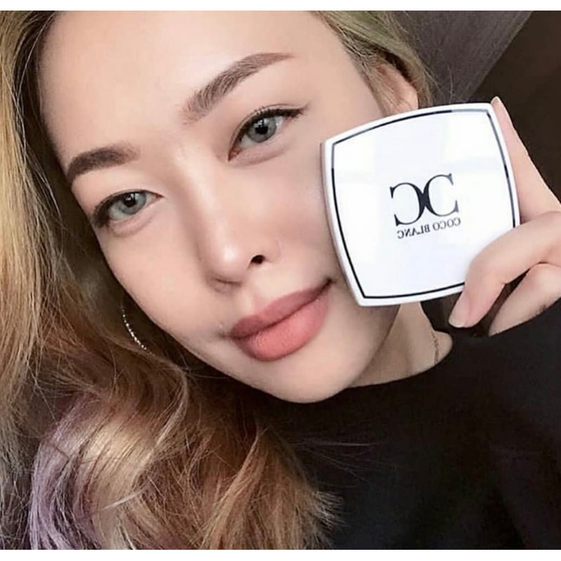 Cocoblanc แป้งหน้าเงา Coco Blanc Aura Pressed Powder (ของแท้)