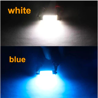 หลอดไฟเพดาน LED (1หลอด) 6SMD 31MM 3030 ไฟแคปซูล ใส่ได้ 12V สว่างมาก สีไอซ์บลู-สีขาว