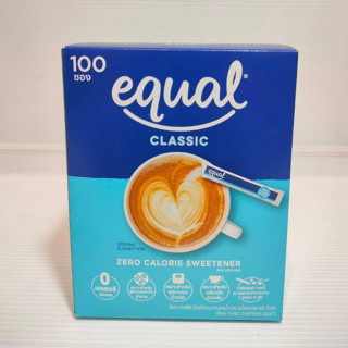 นํ้าตาลแบบซอง ตรา equal classic กล่อง 100g