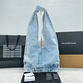 กระเป๋าสะพายข้างผู้หญิง POCKET JEAN BAG  งานสุดสลับเเท้