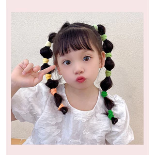 ยางมัดผมจิ๋ว สีพื้น แพ็ค50ชิ้น เด็กใช้ได้ไม่เจ็บ ยืดหยุ่นสูง (ขายส่ง15บาท) รหัสสินค้าY34