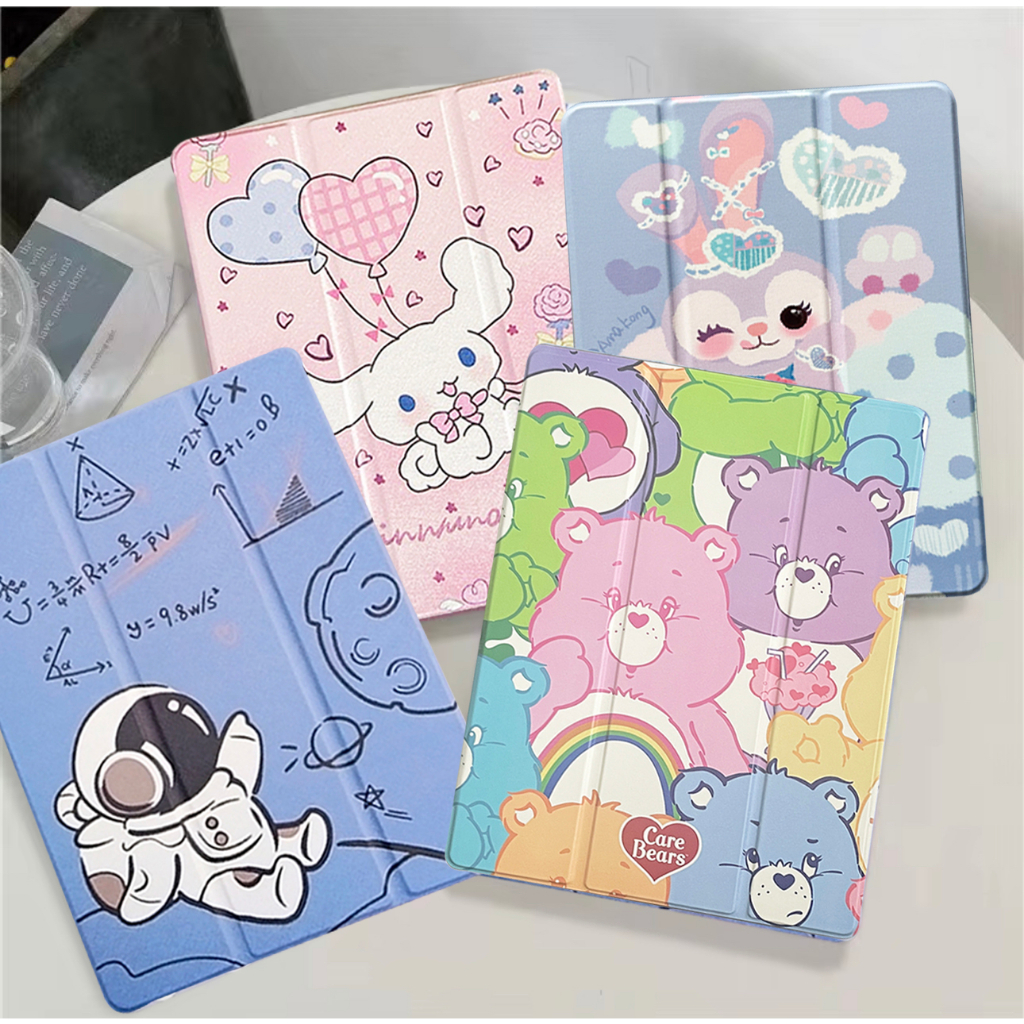 เคส ฝาพับ สำหรับ Samsung Galaxy Tab S6 lite/Tab A7 lite/Tab S9 FE A11 A9 Plus S9FE มีช่องใส่ปากกา เคสกันกระแทก Smartcase