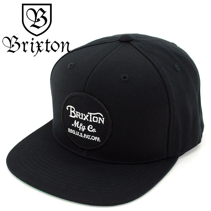 BRIXTON Wheeler SnapBack Hat Black