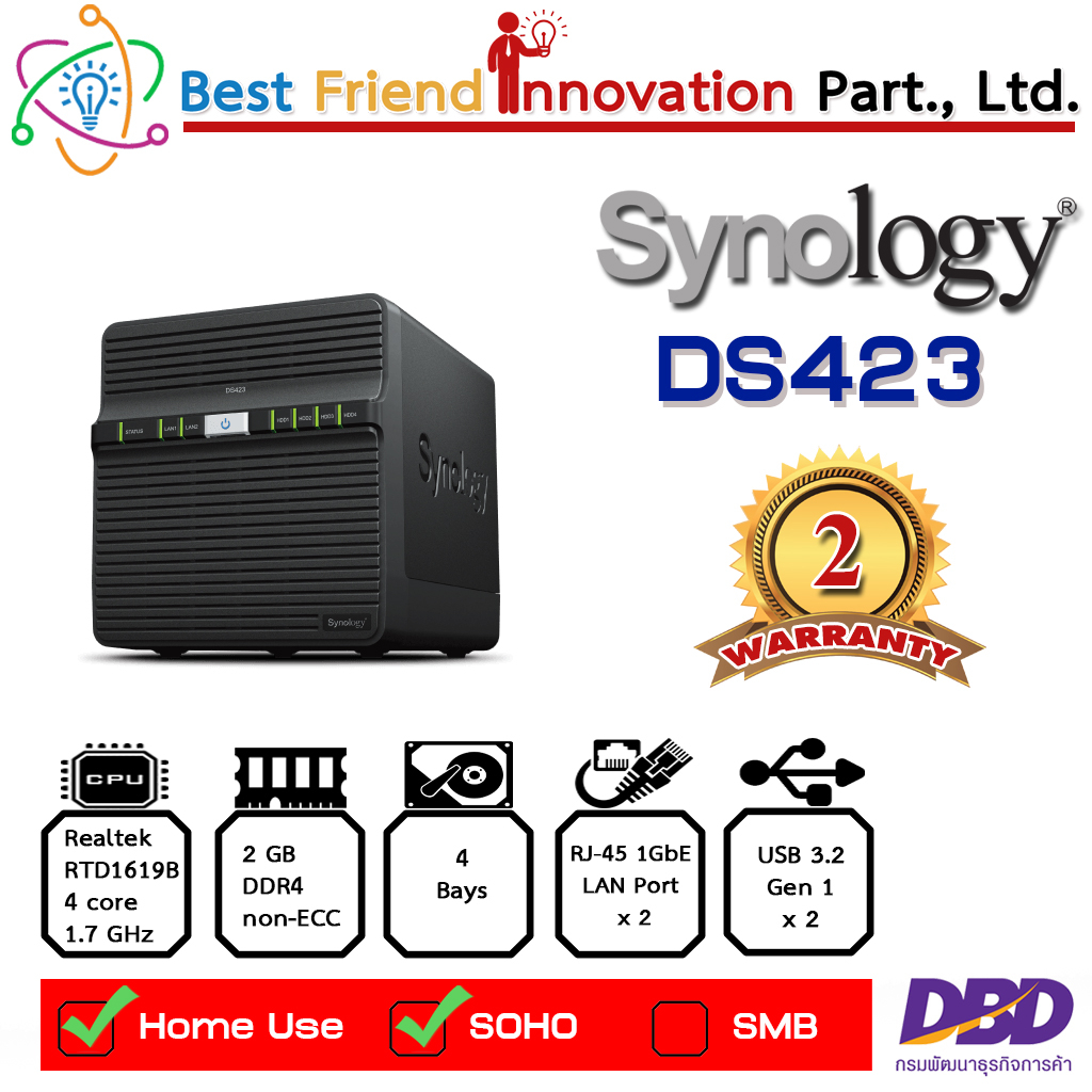 Synology DiskStation DS423 4-Bay NAS