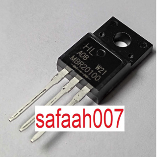 Haolin MBR20100 ไดโอด ชอคกี้ 100V 20A TO-220F-3 Schottky Barrier Diodes ตัวถังพลาสติก TO-220F