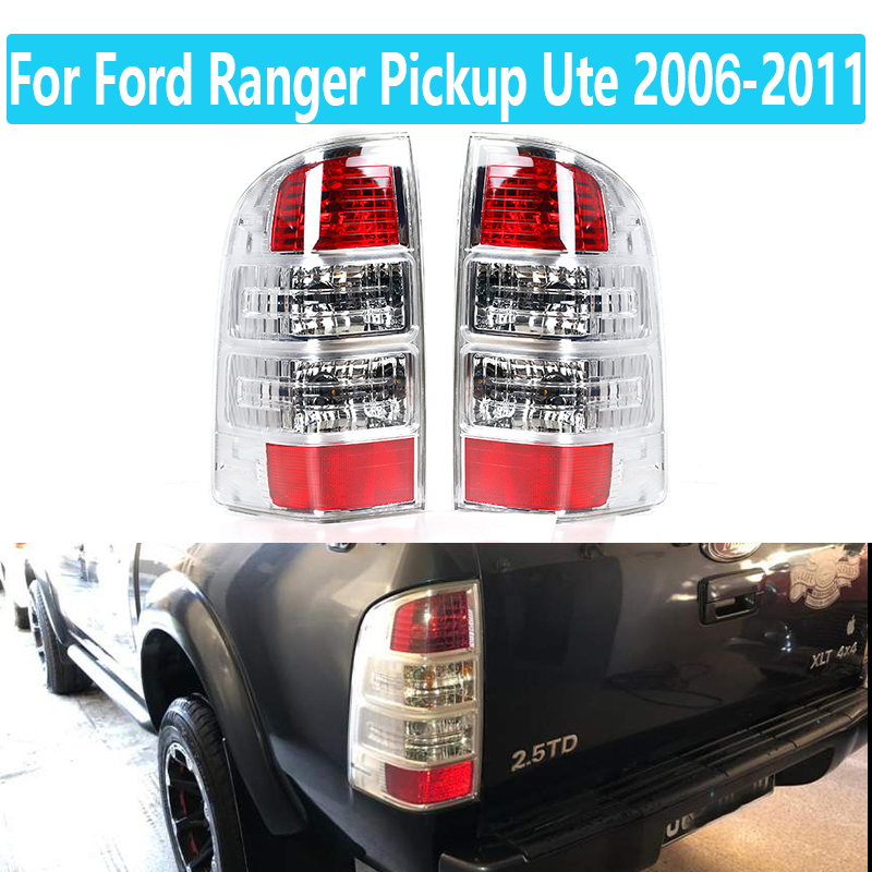 ไฟท้าย for Ford Ranger 2006-2011 ฟอร์ด เรนเจอร์ ปี ไฟท้าย พร้อมขั้ว และหลอดไฟ Tail light Tail lamp Ford