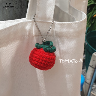 zxcvcoco | พวงกุญแจมะเขือเทศไหมพรม 🍅🧶 tomato keyring crochet