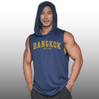 BANGKOK เสื้อฮู้ดแขนกุด Sleeveless Hoodies