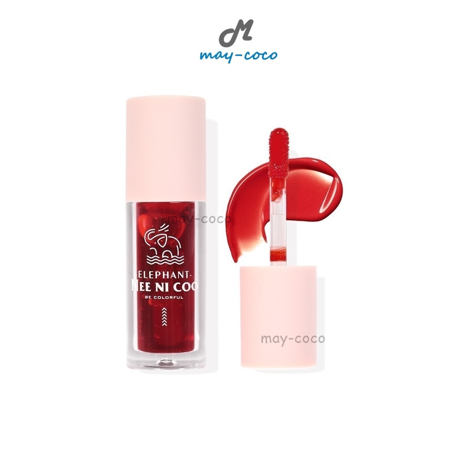 ถูก/แท้/มีไลฟ์ ลิป Nee Ni Coo Elephant Lip Tint ทินท์ ทิ้นท์ สีสด ปากฉ่ำ ติดทน ลิปจุ่ม ลิปเนื้อเจลลี่