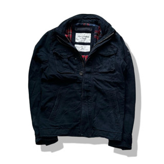 Abercrombie &amp; Fitch Navy Blues Full Zipper Jacket รอบอก 43”