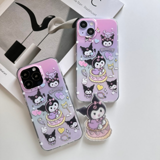 พร้อมส่งในไทย💘 เคสโทรศัพท์ เคส เคสมือถือ เคสคุโรเค้ก+ไอริงTPU-S1313