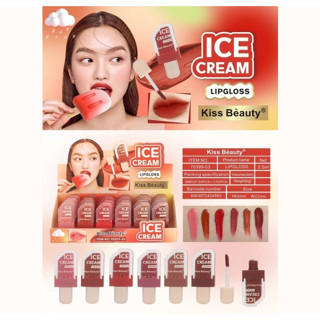 พร้อมส่ง์ Kiss Beauty Lipgloss No.70399-03  เนื้อสัมผัสที่อ่อนนุ่ม ช่วยเติมความยั่วยวนให้ริมฝีปาก ลิปจุ่ม ลิปกลอสสีสวย