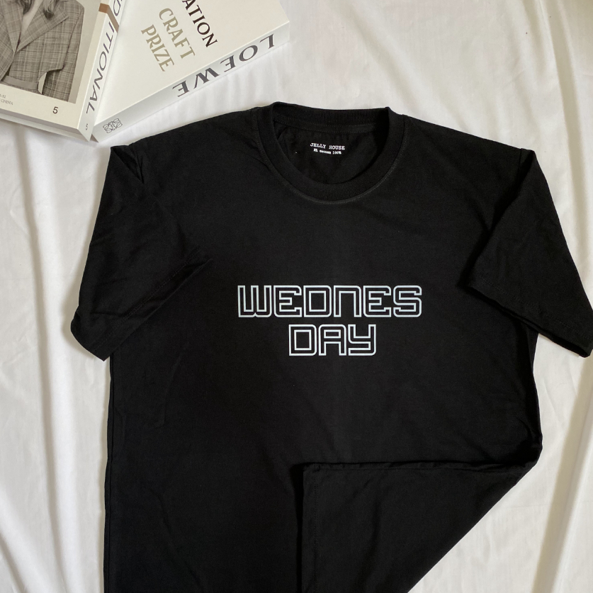 เสื้อยืดสกรีน Wednesday l ผ้า cotton 100%