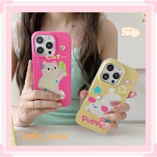 🎁ส่งของขวัญ🎁เคสไอโฟน สำหรับ 11 13 for iPhone Case 14 12 Pro Max น่าสนใจ น่ารัก การ์ตูน แมว กันกระแทก ปกป้อง เคสโทรศัพท์