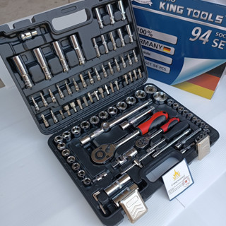 EURO KING TOOLS  ชุดบล็อก 94 ชิ้น/ชุด 1/2-1/4  แท้ 100%