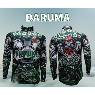 เสื้อตกปลา JK Thailand  เสื้อกันยูวี สำหรับกีฬากิจกรรมกลางแจ้ง ลาย DARUMA ป้องกันรังสี UV 80% แห้งเร็ว