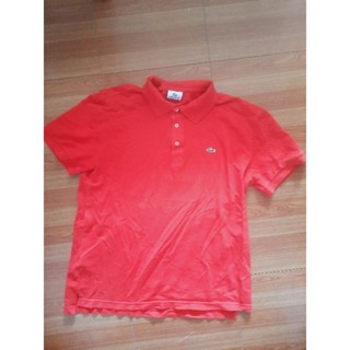 เสื้อโปโล Lacoste size 6 แท้ 100%  อกก่อนยืด 44 ได้ถึง 50 นื้ว ไหล่ 20 นิ้ว ยาว 25 นิ้ว