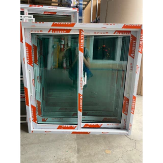[สินค้ามี รับประกัน!!] หน้าต่างอลูมิเนียมบานเลื่อน 100x120 หน้าต่างบานเลื่อนรวมวงกบ