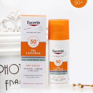 Eucerin sun GEL-CREAM oil control SPF50+ 50ml ครีมกันแดด