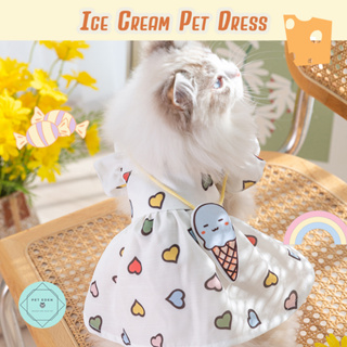 Summer Pet Dress เดรสหมา เดรสแมว ชุดกระโปรงสัตว์เลี้ยง เสื้อหมา เสื้อผ้าแฟชั่นแมว