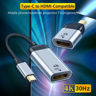 USB C ถึงอะแดปเตอร์สาย HDMI 4K, USB Type C To HDMI สาย Thunderbolt 3ใช้งานร่วมกับ MacBook Pro 2017-2020 IPad Pro