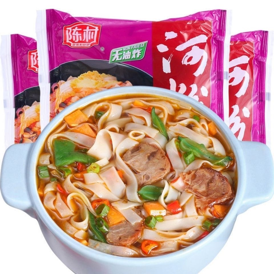 หมี่จีนเหอเฟิน พร้อมเครื่องเข้มข้น เส้นก๋วยเตี๋ยว อร่อย 85g 河粉