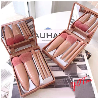 YOTAI เซ็ตแปรงแต่งหน้า​ 5ชิ้น​พร้อมถุง+กล่อง