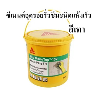 ซีเมนต์อุดรอยรั่วซึมชนิดแห้งเร็ว SIKA รุ่น 102 ขนาด 4.5 กก. สีเทา