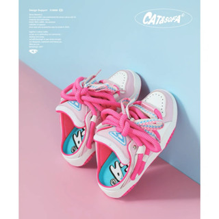 cat &amp; Sofa Pink Sneakers 🛋️ รุ่นเปิดส้น