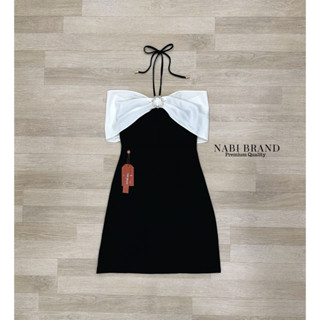 NABIBRAND มินิเดรสเกาะอกปาดไหล่(*รบกวนเช็คสต๊อกก่อนกดสั่งซื้อ)