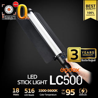 ผ่อน 0%** Godox LED LC500 - LED Light Stick 3300K-5500K 2600 mAh CRI95 (Tube Light ) - รับประกันศูนย์ Godox Thailand 3ปี