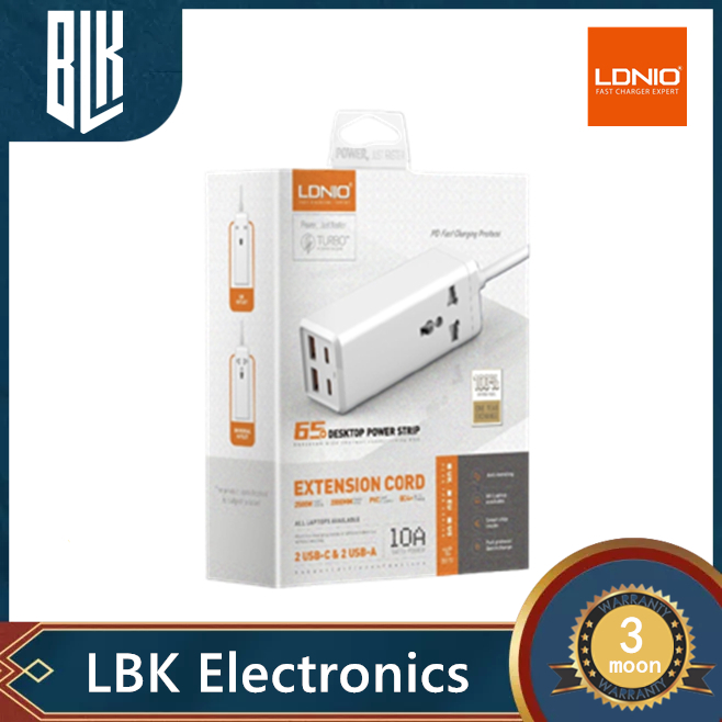 LDNIO SC1418 65W รางปลั๊กไฟ เดสก์ท็อป USB C ที่ชาร์จ สําหรับโทรศัพท์มือถือ แท็บเล็ต ชาร์จเร็ว อะแดปเ