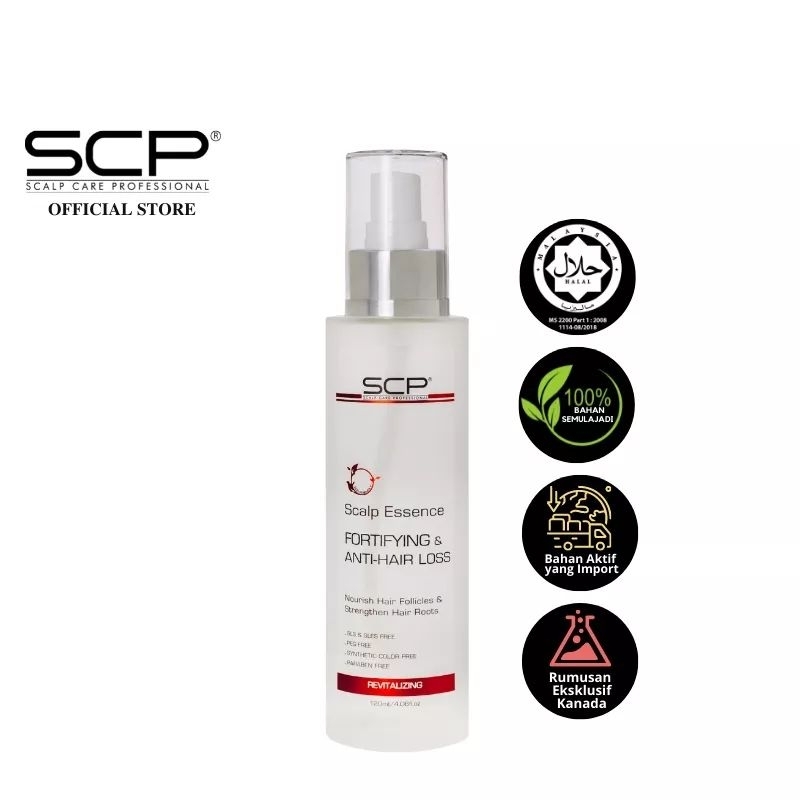 Scp Fortifying &amp; Anti Hair Loss Scalp Essence Tonic (2x120ml) - For Excessive Hair