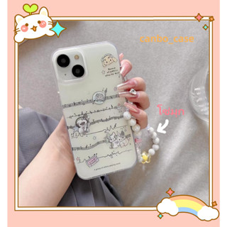 🎁ส่งของขวัญ🎁เคสไอโฟน สำหรับ 11 14 for iPhone Case 13 12 Pro Max เรียบง่าย ระดับสูง โซ่มุก กันกระแทก เคสนิ่ม เคสโทรศัพท์