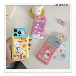 ✨ส่งของขวัญ✨เคส for iPhone 11 14 Pro Max Case for iPhone 12 13 ป้องกันการตก การป้องกัน สาวน่ารักหัวใจ การ์ตูน หวานสวย