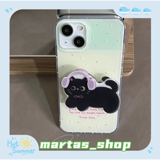 ❤️ส่งของขวัญ❤️ เคสไอโฟน 11 12 13 14 Pro Max แมว การ์ตูน เรียบง่าย แฟชั่น ความคิดสร้างสรรค์ Case for iPhone สาวน่ารักหัวใ