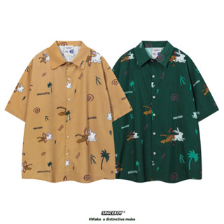 spaceboy เสื้อเชิ้ต “ Circus rabbit ” Shirt [DM870]