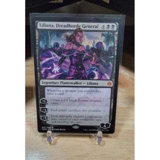 การ์ด MTG Liliana, Dreadhorde General Black Magic the gathering EDH รุ่น WAR สภาพ Nm