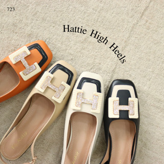 Mgaccess Hattie High Heels Shoes 723 รองเท้าคัทชูรัดส้น