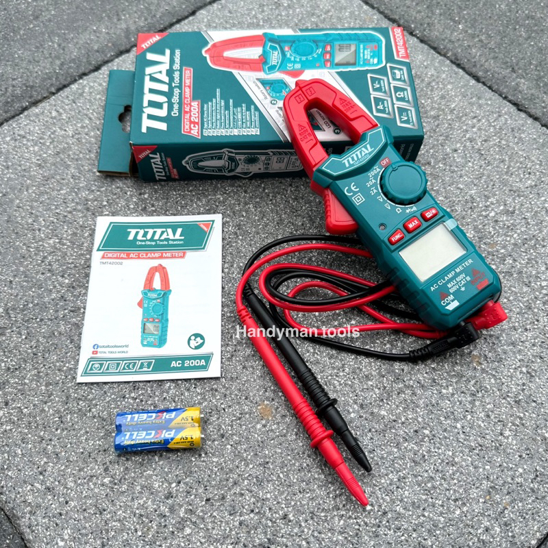 Total แคลมป์แอมป์มิเตอร์ DIGITAL AC CLAMP METER AC200A รุ่น TMT 42002
