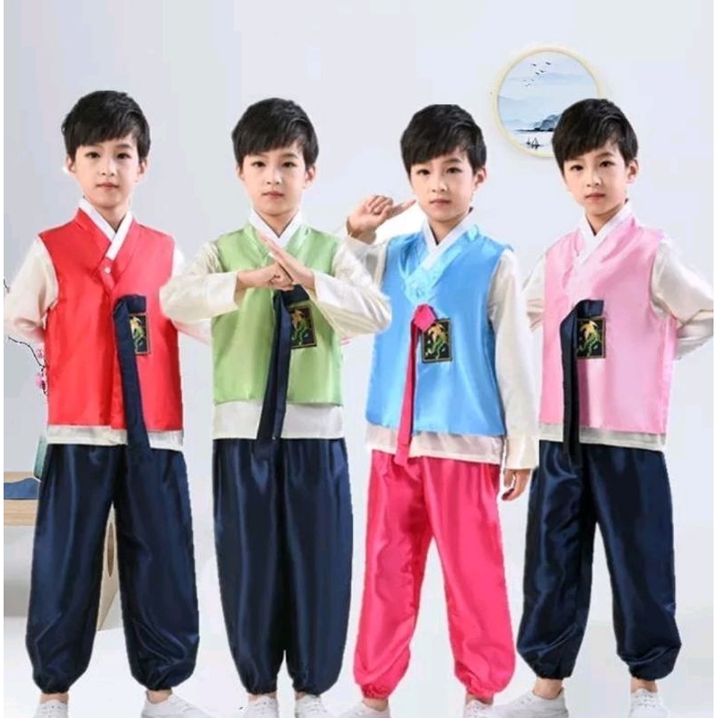 (พร้อมส่ง) 🇹🇭 ชุดฮันบกเด็กผู้ชาย ชุดเกาหลีเด็กชาย ชุดประจำชาติเกาหลี ชุดอาเซียน Dae Jang Jin