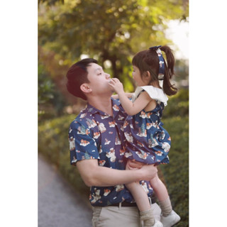 [ส่งฟรี] Jersey Babybrand : Daddy Shirt เสื้อเชิ้ตคุณพ่อ ใส่เป็นครอบครัว ชุดครอบครัว