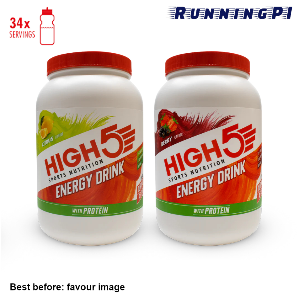 HIGH5 Energy Drink with Protein เครื่องดื่มให้พลังงาน+เกลือแร่+โปรตีน แบบผงชง ปริมาณ 1.6 kg