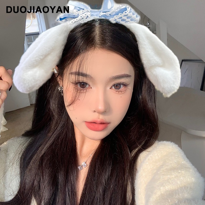 พร้อมส่งในไทย ถูกสุด ที่คาดผม ตุ๊กตา หูชินนาม่อน มี3สี น่ารัก สไตล์เกาหลี
