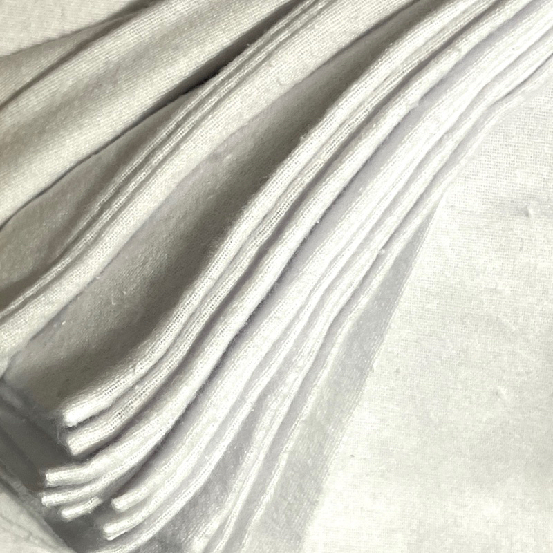 1 หลาย*ผ้าสำลี กรองละเอียด หน้ากว้าง90 ซม.กรองน้ำสมุนไพร ชา กาแฟต่างๆสีขาว