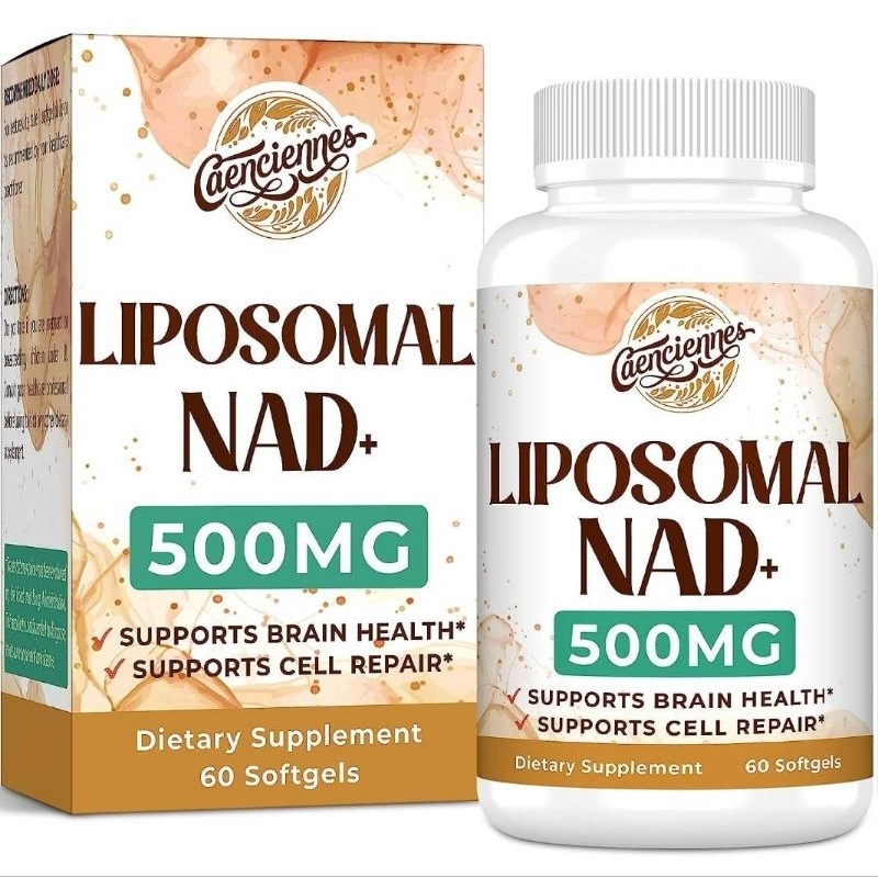 ✨️พร้อมส่ง✨️Liposomal NAD+ 500 MG, 60 Solfgels