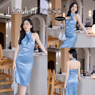 🌸 LINDA DRESS 🌸 เดรสออกงาน เนื้อผ้าซาติน สวยมาก